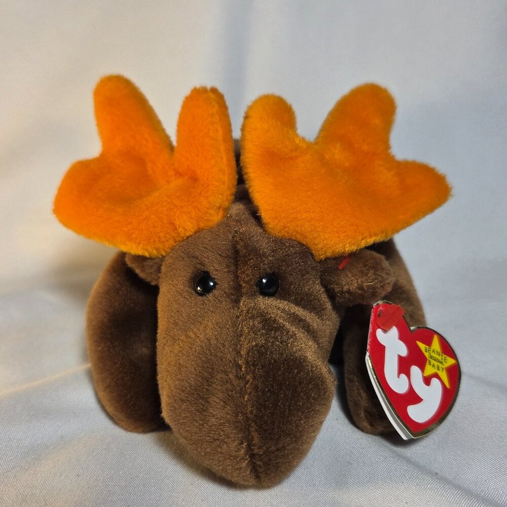 Ty Beanie Baby Chocolate The Moose Retired 1998 Collectible
